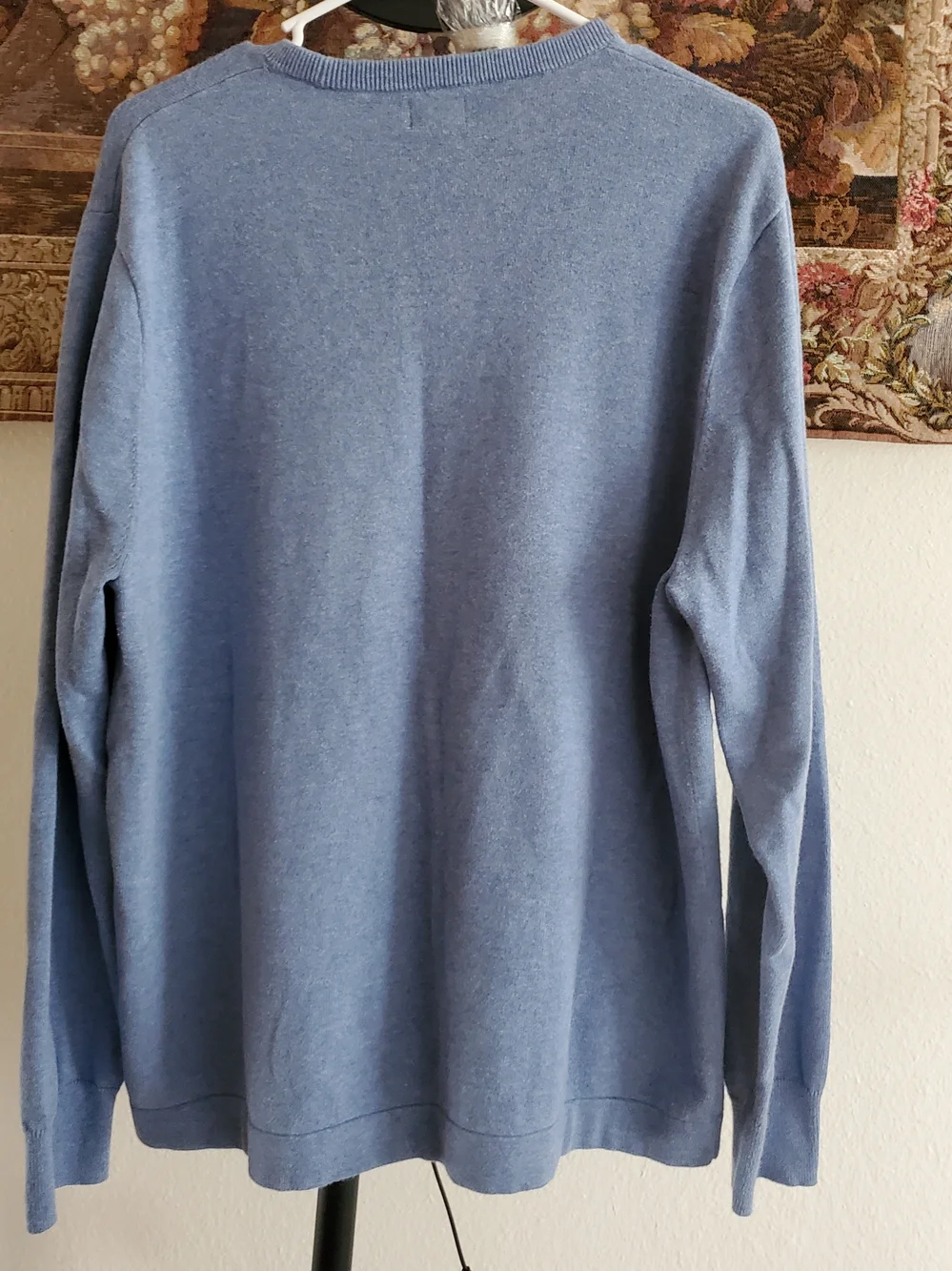 J.Crew Light Blue Cotton Crewneck Sweater Size XL